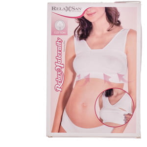 Майка для годування RELAXSAN (Релаксан) жіноча NURSING BRA M біла