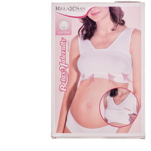 Майка для годування RELAXSAN (Релаксан) жіноча  NURSING BRA L біла