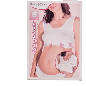 Майка для годування RELAXSAN (Релаксан) жіноча NURSING BRA XL біла