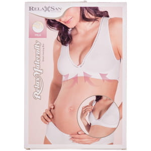 Майка для годування RELAXSAN (Релаксан) жіноча SMART NURSING BRA MILK M біла