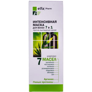 Маска для волосся ELFA PHARM (Ельфа фарм) 7 олій Інтенсивна 7 в 1 200 мл