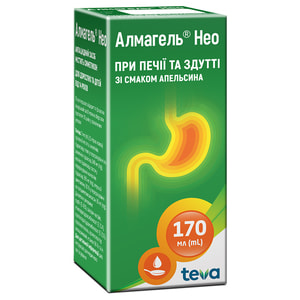 Алмагель НЕО сусп. д/перор. заст. фл. 170мл