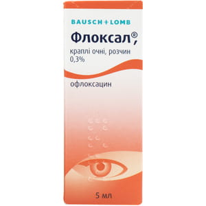 Флоксал краплі очні 0,3% фл. 5мл