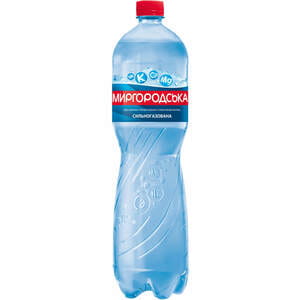 Вода мінеральна Миргородська сильногазована 1,5 л