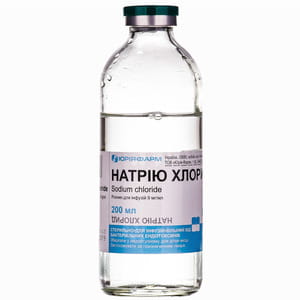 Натрію хлорид (фіз. розчин) р-н д/інф. 0,9% пляш. 200мл