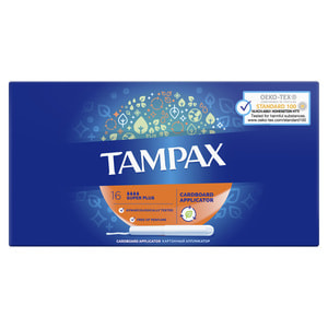 Тампони жіночі TAMPAX (Тампакс) Super Plus (Супер Плюс) з аплікатором 16 шт