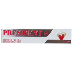 Зубна паста дитяча PRESIDENT (Президент) Clinical Kids (Клінікал кідс) кола з фтором від 3 до 6 років 50 мл