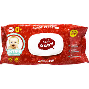 Серветки вологі DANI BABY (Дані Бебі) Для дітей 100 шт