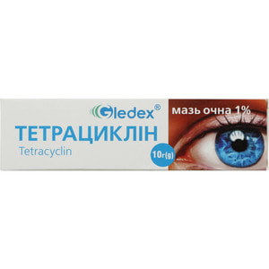 Тетрациклін мазь очна 1% (10мг/г) туба 10г