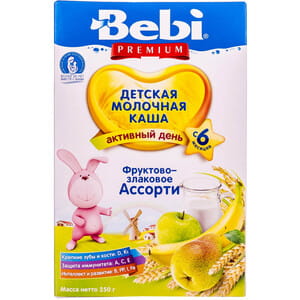 Каша молочная детская KOLINSKA BEBI (Колинска беби) Премиум Фруктово-злаковое ассорти 250 г