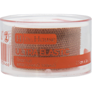 Пластир медичний Dr. House (Доктор Хаус) Ultra Elastic тканий еластичний розмір 2,5 см х 1 м 1 шт