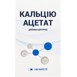 Кальція ацетат капсули регулятор кальцієво-фосфорного обміну банка 180 шт