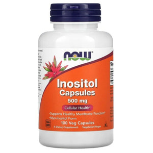Інозитол NOW (Нау) Inositol 500 мг капсули 100 шт