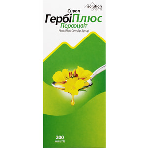 ГербіПлюс сироп Первоцвіт фл. 200мл Solution Pharm