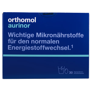 Ортомол Ауринор (Orthomol Aurinor) вітамінний комплекс для нормалізації енергетичного обміну гранули + капсули на курс прийому 30 днів