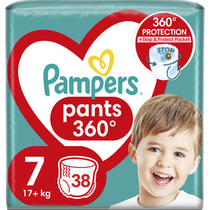 Підгузки-трусики для дітей PAMPERS Pants (Памперс Пантс) 7 від 17 кг упаковка 38 шт