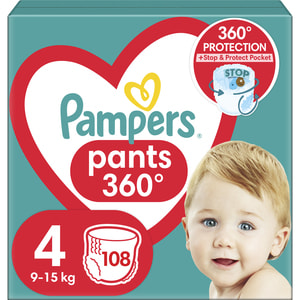 Підгузки-трусики для дітей PAMPERS Pants (Памперс Пантс) Maxi (Максі) 4 від 9 до 15 кг 108 шт