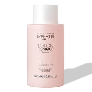 Лосьон для лица BYPHASSE (Бифаз) нежный, тонизирующий с розовой водой 500 мл