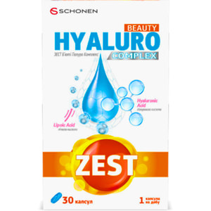 Витамины ZEST (Зест) Beauty Hyaluro Complex (Бьюти Гиалуро Комплекс) желатиновые капсулы 30 шт