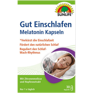 Вітаміни SUNLIFE (Санлайф) Melatonin Kapseln Мелатонін капсули 30 шт