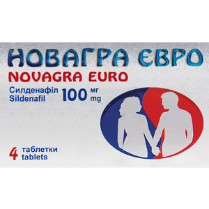 Новагра Євро табл. в/о 100мг №4