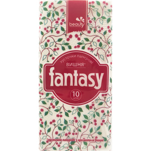 Хустинки (серветки) носові FANTASY (Фентезі бьюті) Beauty 3 шари з ароматом вишні 10 шт