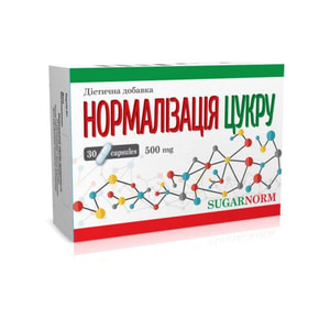 Нормалізація цукру капсули упаковка 30 шт