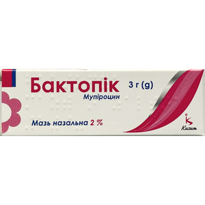Бактопик мазь назал. 2% туба 3г
