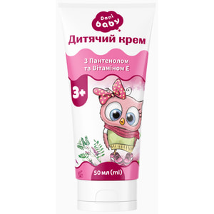 Крем дитячий DANI BABY (Дані Бебі) З пантенолом та вітаміном Е 3+ 50 мл