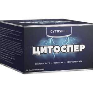 Цитоспер для функціонального стану репродуктивних органів у чоловіків в саше упаковка 30 шт