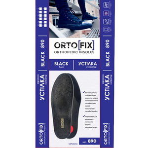 Устілка-супінатор лікувально-профілактична ORTOFIX (Ортофікс) артикул 890 Блек розмір 42