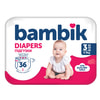 Підгузки для дітей одноразові BAMBIK (Бамбік) Jumbo 3 Midi от 4 до 9 кг 36 шт