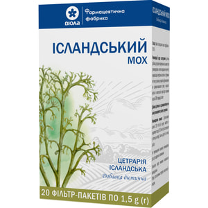 Ісландський мох фіточай в фільтр-пакетах по 1,5 г 20 шт