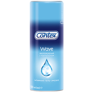 Інтимний гель-змазка CONTEX (Контекс) Wave (Вейв) зволожуючий з пантенолом (лубрикант) 100 мл NEW