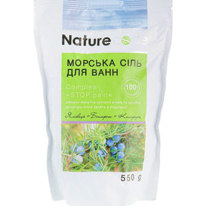 Сіль морська для ванн NATURE CODE (Натур Код) Stop Pain 550 г