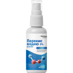 Перекис водню р-н 3% спрей фл. 50мл Solution Pharm