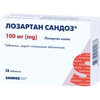 Лозартан Сандоз табл. в/о 100мг №28
