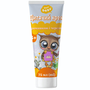 Крем дитячий DANI BABY (Дані Бебі) з ромашкою та чередою 3+ 75 мл
