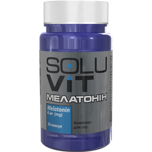 Мелатонін капс. 6мг №50 SOLUVIT