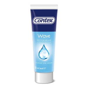 Інтимний гель-змазка CONTEX (Контекс) Wave (Вейв) зволожуючий з пантенолом (лубрикант) 30 мл NEW