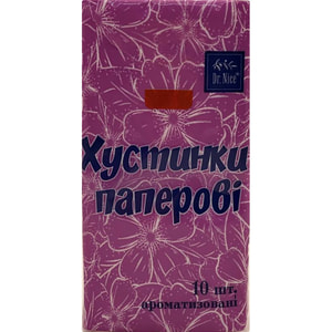 Хусточки паперові DR.NICE (Доктор Найс) з ароматом Dova 10 шт