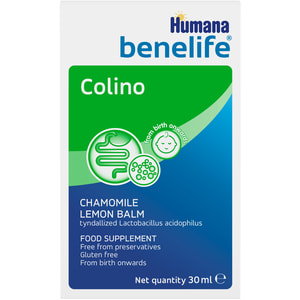 Добавка дієтична Benelife Colino HUMANA (Хумана) капли для усунення симптомів кишкових кольок з народження флакон 30 мл