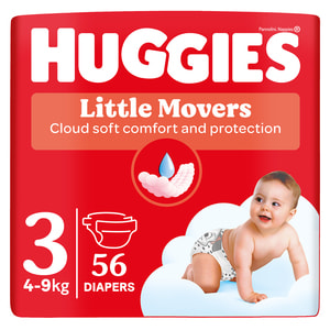 Подгузники для детей HUGGIES (Хаггис) Ultra Comfort Unisex Jumbo (Ультра комфорт) 3 от 4 до 9 кг 56 шт