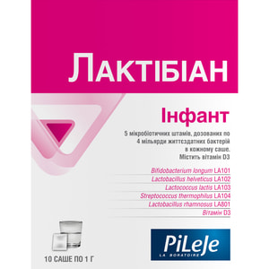 Лактібіан Інфант порошок для відновлення балансу мікрофлори кишечника в саше по 1 г 10 шт
