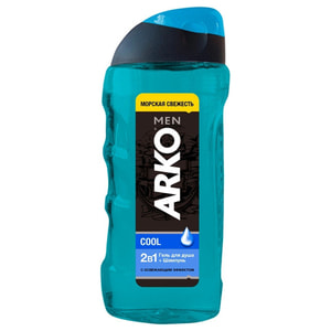 Гель-шампунь для душа та волосся ARKO Men (Арко мен) Cool (Кул) 2 в 1 260 мл