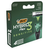 Касети (картриджі, леза) змінні BIC (Бік) Flex 3 Hybrid (Флекс 3 Гібрид) Sensitive 4 шт