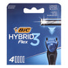 Касети (картриджі, леза) змінні BIC (Бік) Flex 3 Hybrid (Флекс 3 Гібрид) 4 шт