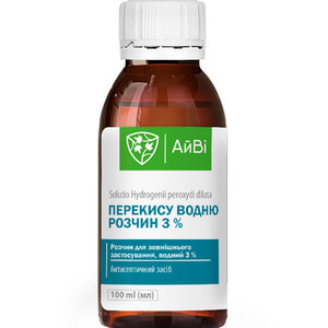 Перекис водню р-н 3% фл. 100мл АйВі