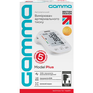 Вимірювач (тонометр) артеріального тиску GAMMA (Гамма) модель 4Gen Plus автоматичний