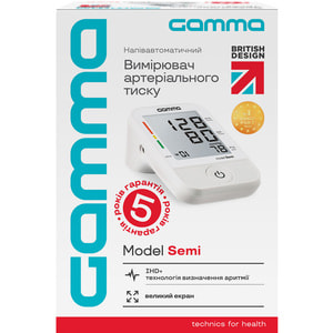 Вимірювач (тонометр) артеріального тиску GAMMA (Гамма) модель 4Gen Semi напівавтоматичний